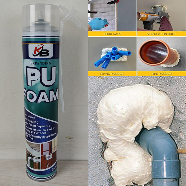 Expanding PU Foam ফাটল বা গ্যাপ বন্ধের সমাধান