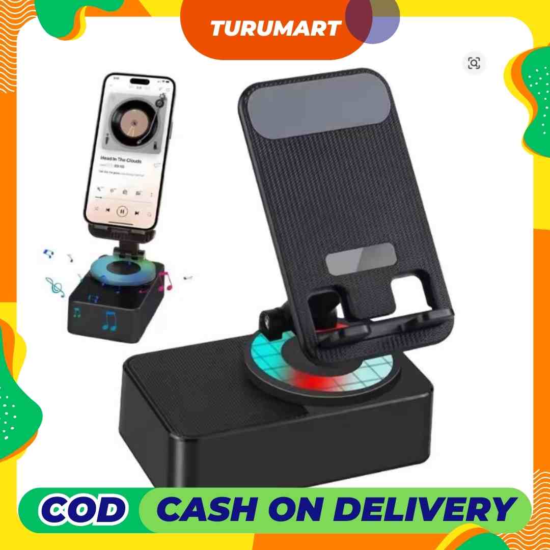 All-in-One Phone Stand: Speaker + Power Bank + LED Display